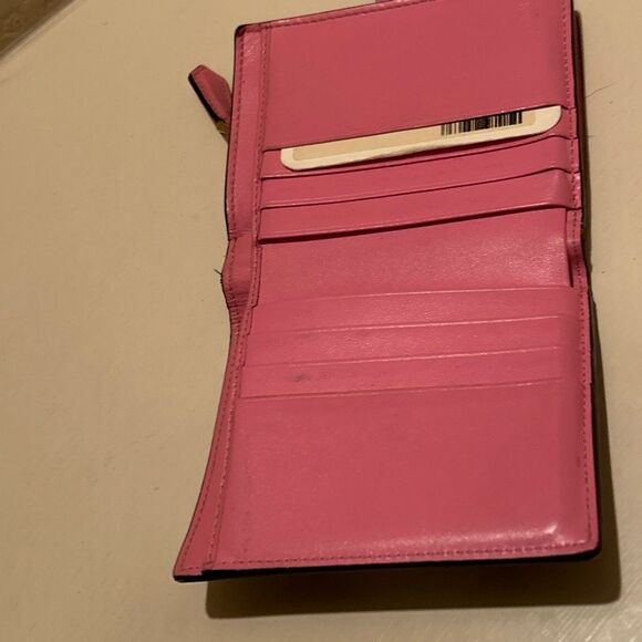 Fendi Zucca FF Logo Small Wallet Brown Pink Leather Preppy Y2K Iconic Style - Picture 10 of 16